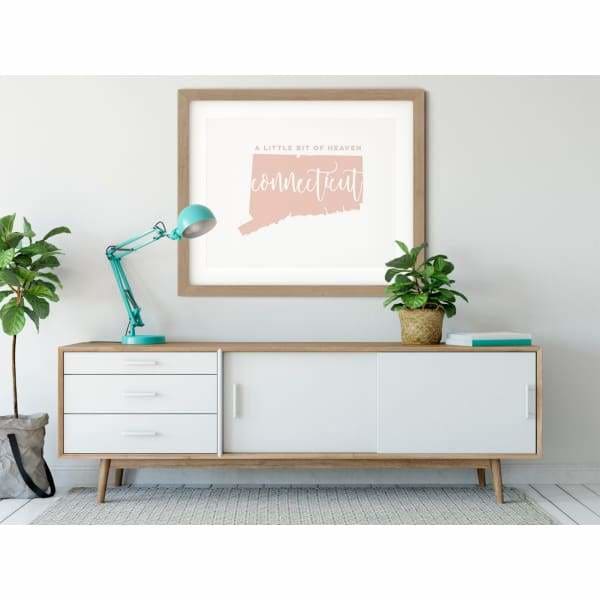 Connecticut State Song - 5x7 Unframed Print / MistyRose - State Song