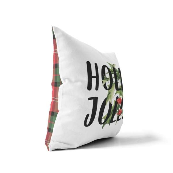 Holly Jolly | botanical Christmas design - Pillow | Square - Botanical Christmas