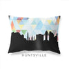 Huntsville Alabama geometric skyline - Pillow | Lumbar / LightSkyBlue - Geometric Skyline