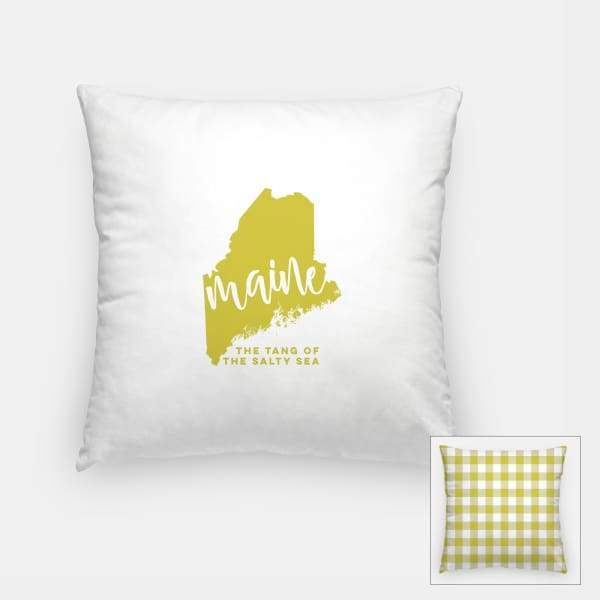 Maine State Song - Pillow | Square / Khaki - State Song