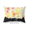 Maricopa Arizona geometric skyline - Pillow | Lumbar / Yellow - Geometric Skyline