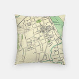 Middletown Connecticut city skyline with vintage Middletown map - City Map Skyline