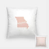 Missouri State Song - Pillow | Square / MistyRose - State Song