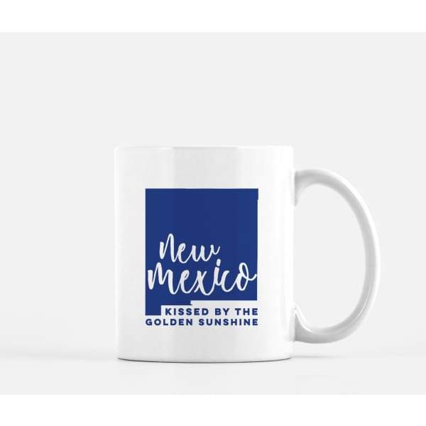 New Mexico State Song | Kissed By the Golden Sunshine - Mug | 11 oz / RoyalBlue - State Song