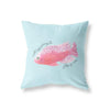 Pink Fish | Miami Vibes Collection - Pillow | Square - 80s Miami Vibes