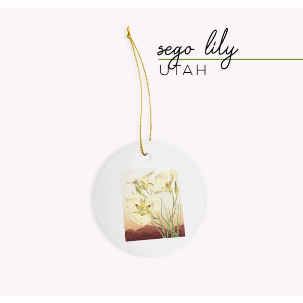 Utah Sego Lily | State Flower Series - Ornament - State Flower