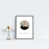 Albuquerque, New Mexico | Landmark | Art Print