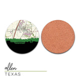 Allen, Texas | Landmark | Coaster Set