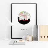 Ames, Iowa | Landmark | Art Print