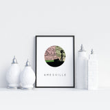 Amesville, Ohio | Landmark | Art Print