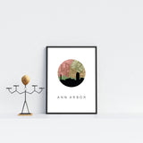 Ann Arbor, Michigan | Landmark | Art Print