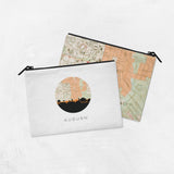 Auburn Alabama map and skyline pouch