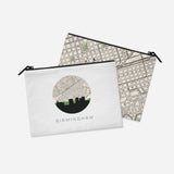 Birmingham Alabama map and skyline pouch