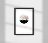 Bismarck, North Dakota | Landmark | Art Print