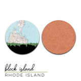 Block Island, Rhode Island | Landmark | Coaster Set