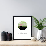 Bluefield, West Virginia | Landmark | Art Print