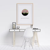 Bridgeport, Connecticut | Landmark | Framed Art Print