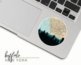 Buffalo New York map and skyline sticker