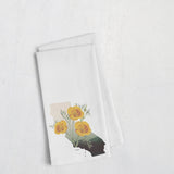 California State Flower | Flora & Fauna Tea Towel