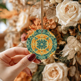 The Marigold Medallion — Ceramic Ornament | Poppy + Pacific | California