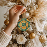 The Marigold Medallion — Ceramic Ornament | Poppy + Pacific | California