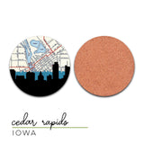 Cedar Rapids, Iowa | Landmark | Coaster Set