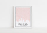 Dallas, Texas | Grid | Unframed Art Print