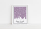 Dallas, Texas | Grid | Unframed Art Print