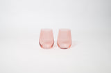 Tickle Me Pink - Stemless Colored Wine Glass