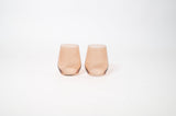Brown Sugar - Stemless Colored Wine Glass