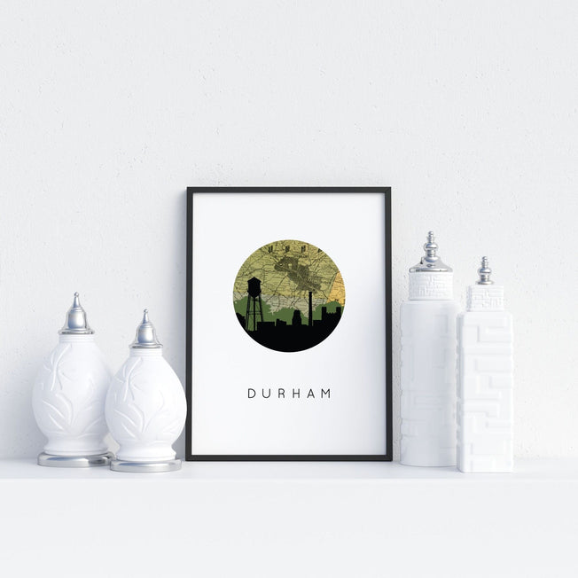 Durham, North Carolina | Landmark | Art Print