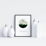 Eugene, Oregon | Landmark | Art Print