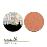 Evansville, Indiana | Landmark | Coaster Set