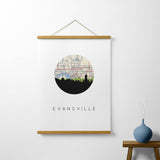 Evansville, Indiana | Landmark | Art Print