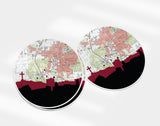 Fayetteville Arkansas map and skyline sticker