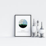 Fort Lauderdale, Florida | Landmark | Art Print