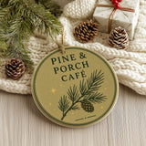 Pine & Porch Café Ornament — Pine Branch — Georgia Porch + Peach Collection