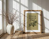 Pine Branch — Pine & Porch Café Art Print
