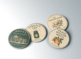 Firefly Inn Coaster Set — Lights Out, Memories On — Georgia Porch + Peach Collection