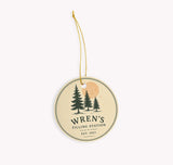 Wren's Filling Station Ornament — Est. 1957 — Georgia Porch + Peach Collection