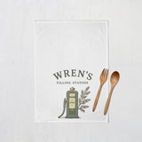 Wren's Filling Station Tea Towel — Georgia Porch + Peach Collection