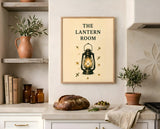 The Lantern Room — Lantern & Fireflies Art Print