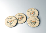 The Lantern Room Coaster Set — Sips, Stories & Light — Georgia Porch + Peach Collection