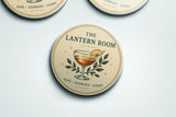 The Lantern Room Coaster Set — Sips, Stories & Light — Georgia Porch + Peach Collection