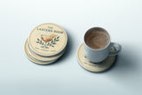 The Lantern Room Coaster Set — Sips, Stories & Light — Georgia Porch + Peach Collection