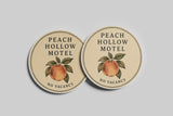 Peach Hollow Motel Coaster Set — No Vacancy — Georgia Porch + Peach Collection