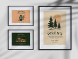 Fuel, Oil & Ice — Wren's Filling Station Art Print