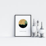 Greene, New York | Landmark | Art Print