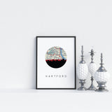 Hartford, Connecticut | Landmark | Framed Art Print