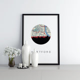 Hartford, Connecticut | Landmark | Framed Art Print
